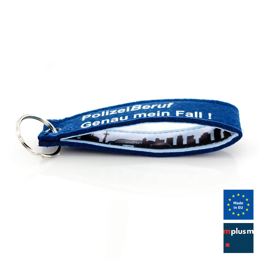 Schöner Filz-Schlüsselanhänger innen und Aussen mit logo und Motiv bedrucken.