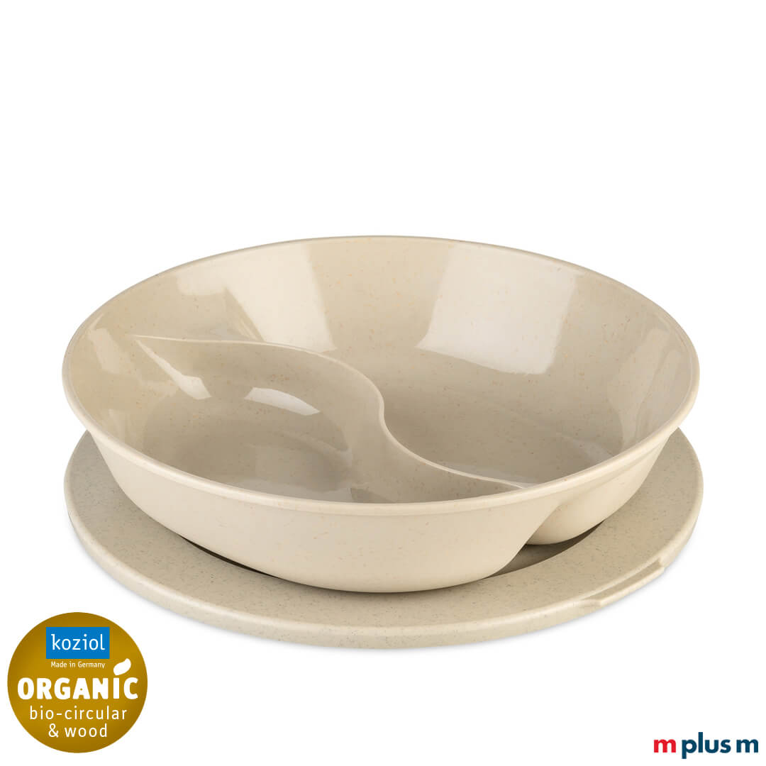 Koziol Connect Separee Bio Circular 1,5l in der Farbe Natur/Nature Dessert Sand