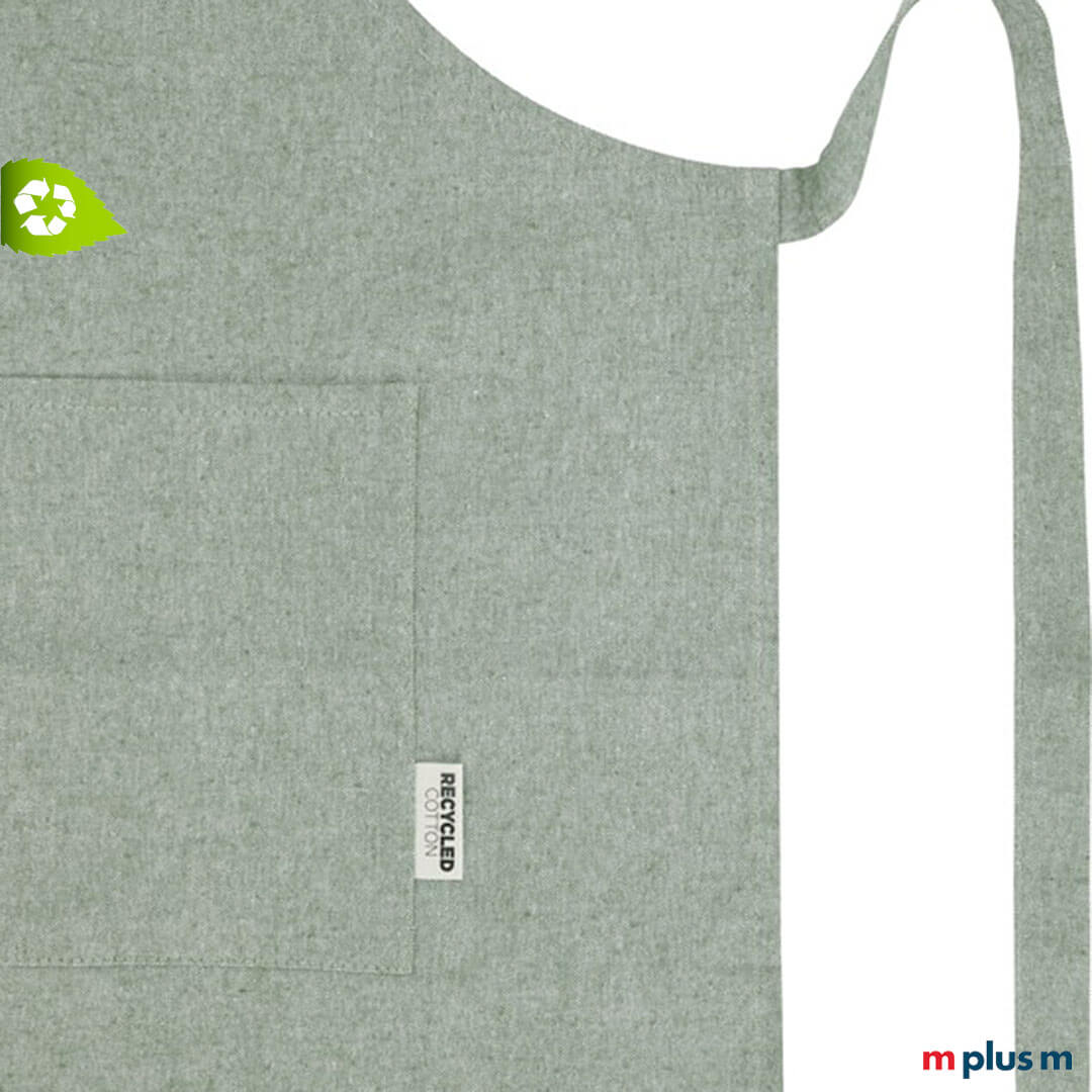 Nachhaltiger Werbeartikel aus Recycling ♻️ Stoff: Latzschürze Asador