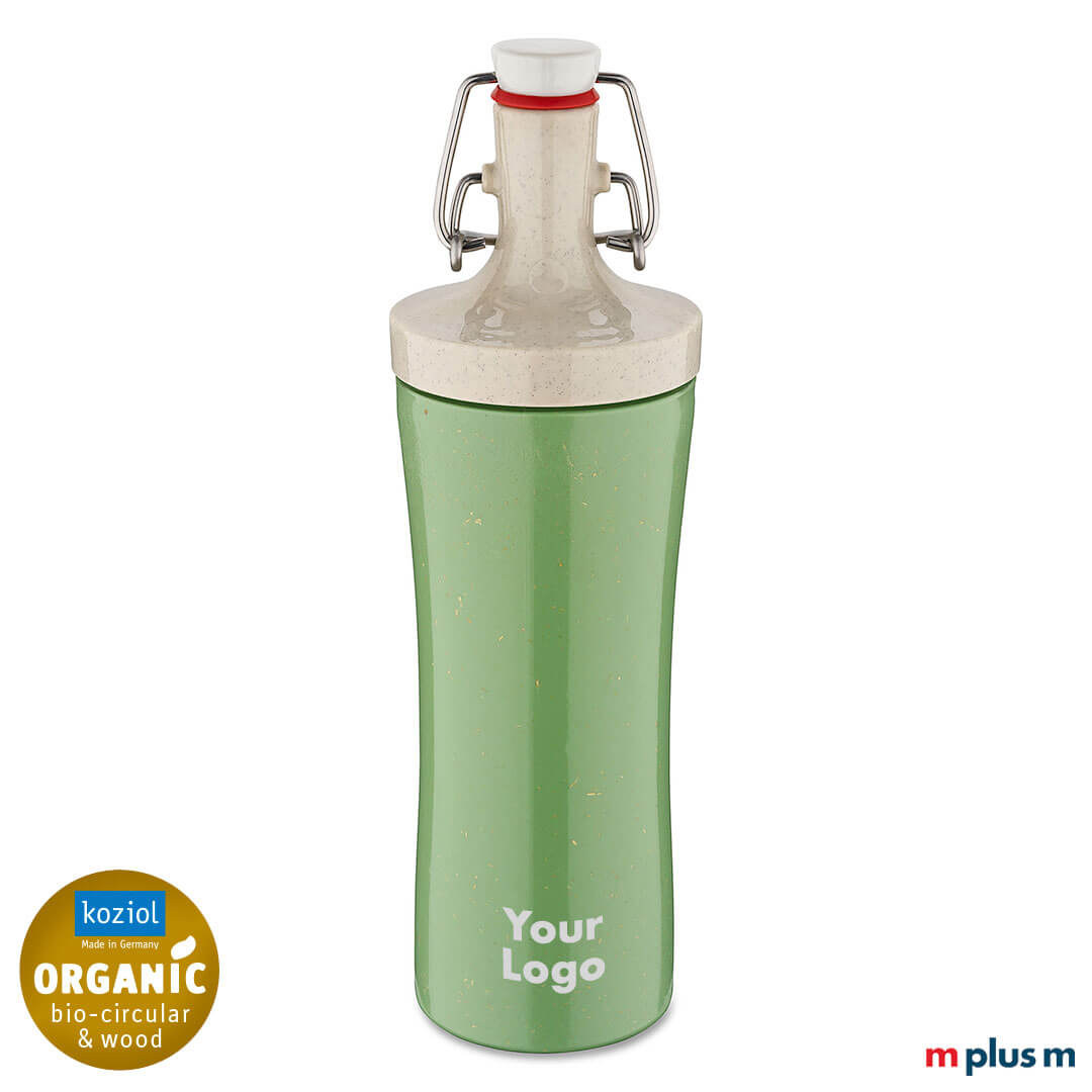 Koziol Plopp Trinkflasche in Grün als Werbemittel