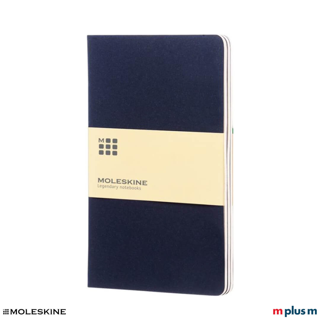 Moleskine Notizbuch Cahier Journal L in der Farbe Blau/Indigoblau