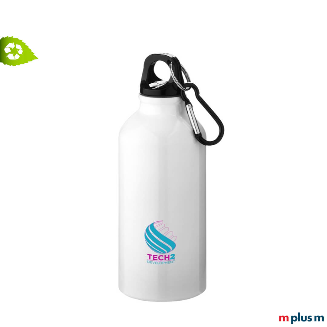 weiße Sportflasche als Werbemittel bedrucken