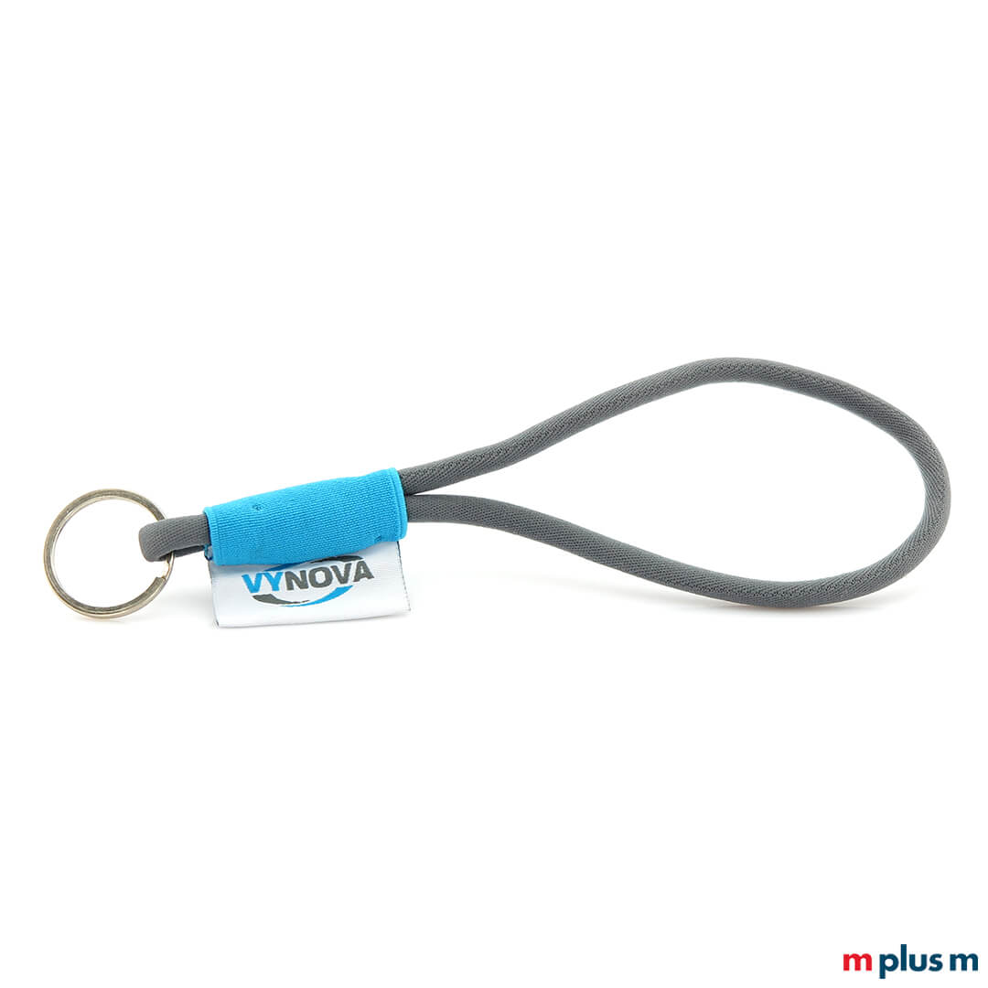 Grauen Schlüsselbund mit Logo bedruckt