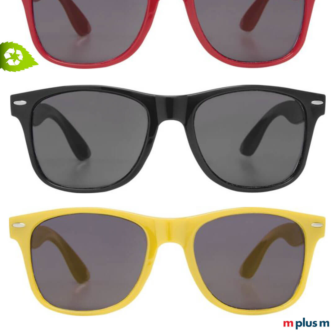 Günstige Promotion Sonnenbrille aus Recycling PET Flaschen mit hochwertigen UV400 Gläsern