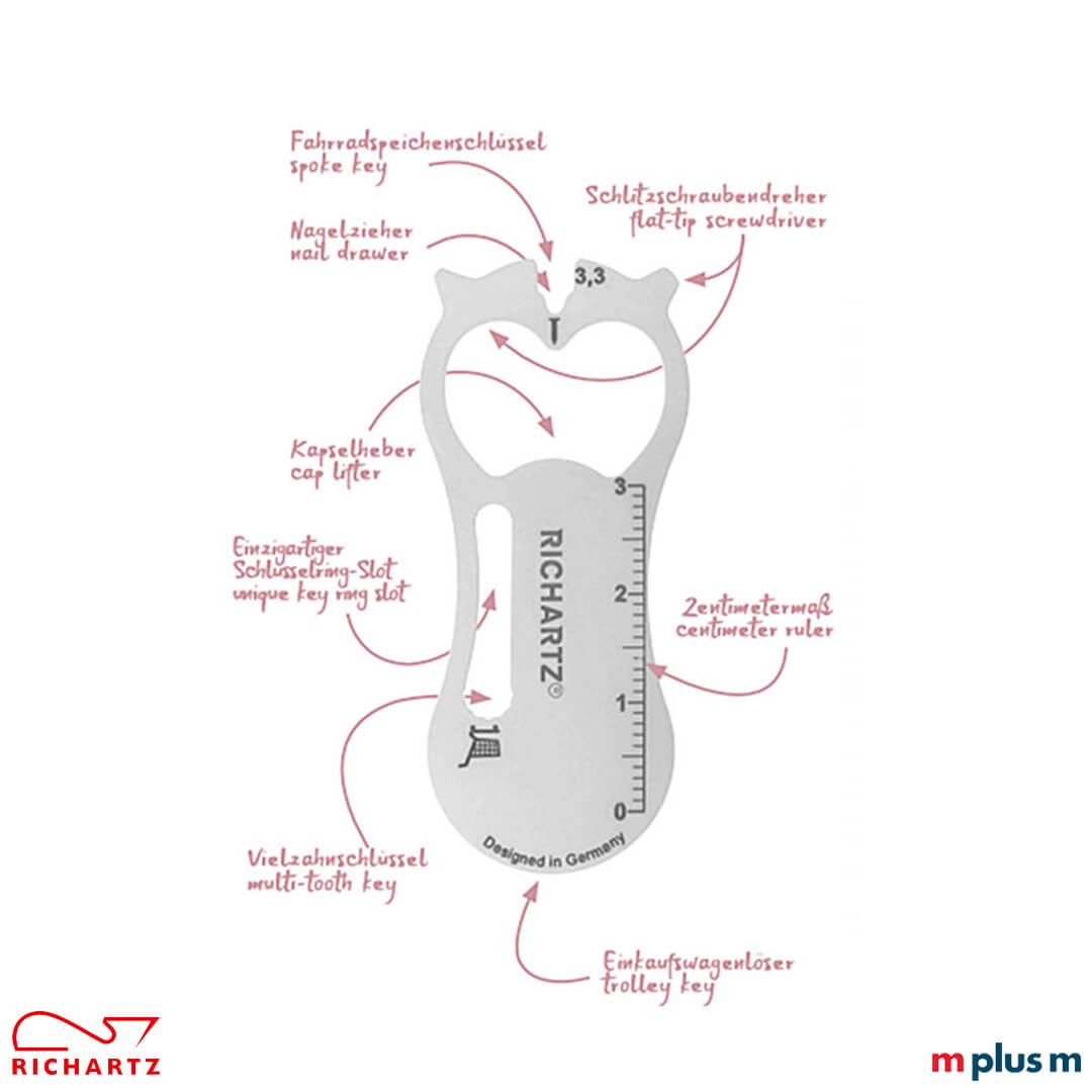 Preiswerter Richartz Einkaufswagenlöser 'heart' mit personalisierter Logo Gravur – Perfektes Werbegeschenk