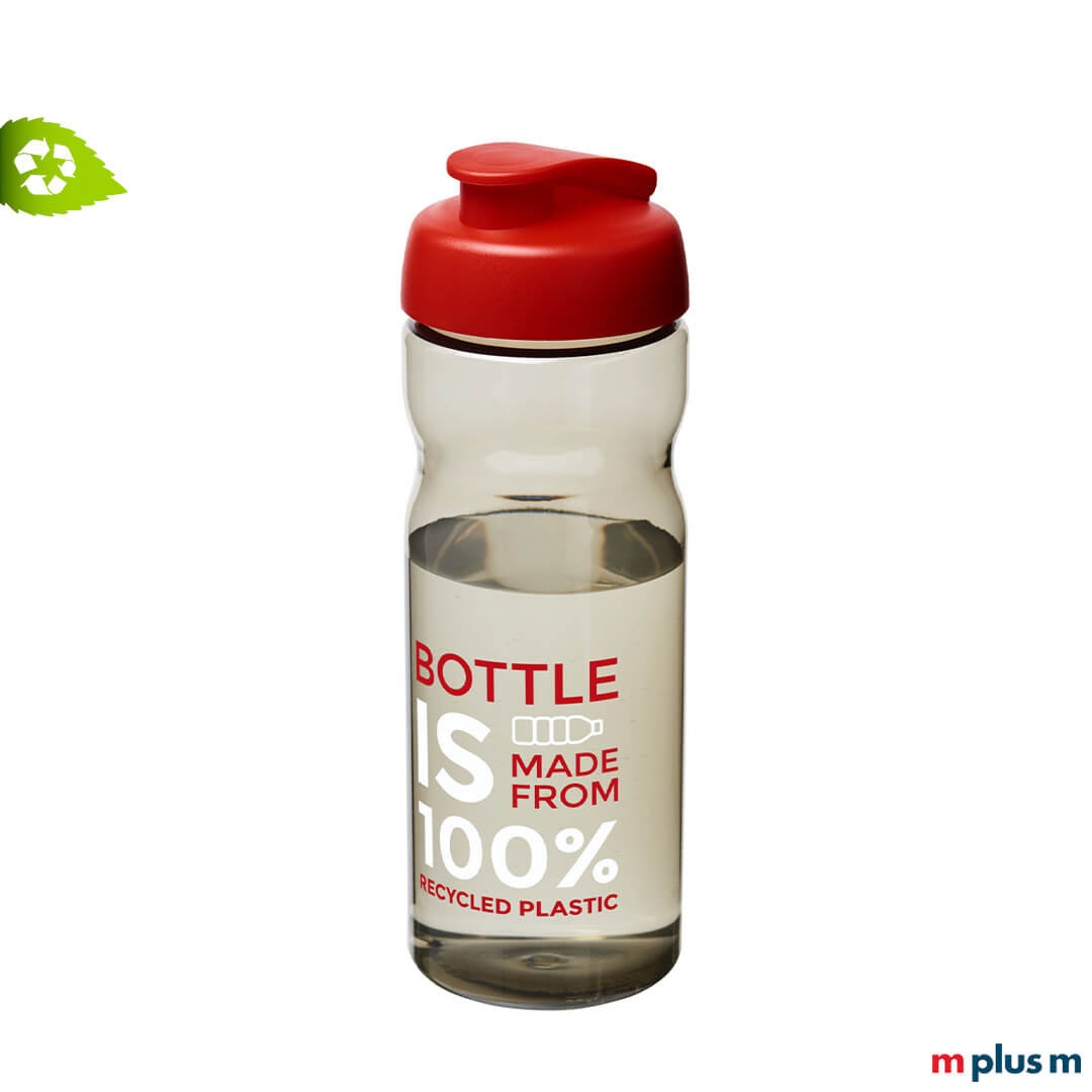 Nachhaltige Trinkflasche Aqua Ocean mit Klappdeckel in Rot