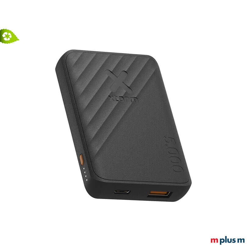 Xtorm XG205 FastCharge Powerbank mit 5.000 mAh Kapazität in Schwarz, Werbeartikel mit Lasergravur
