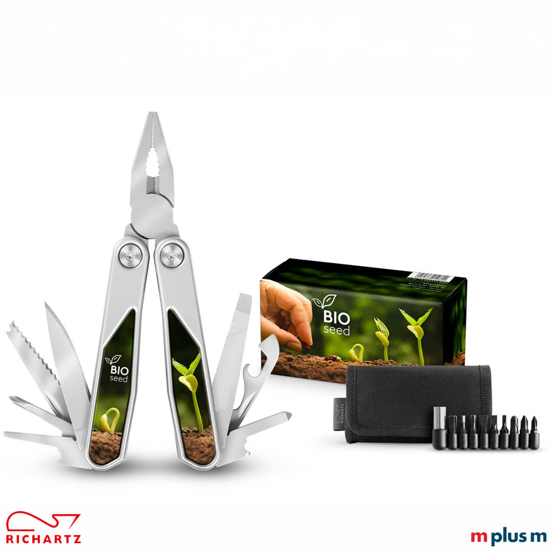 Richartz Protool Multitool aus rostfreiem Edelstahl - Beispieldruck