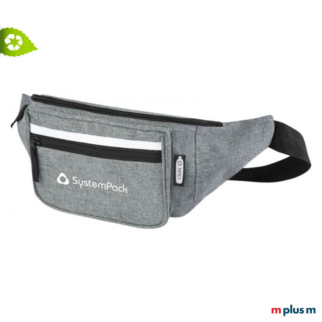 Nachhaltige Bauchtasche in grau bedrucken