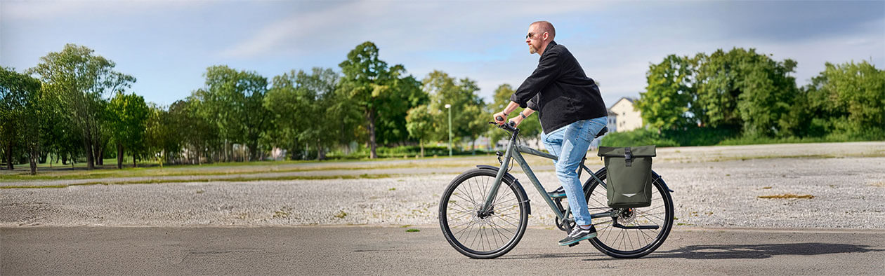 Fahrrad Rucksack Tasche Orbit mit Logo bedrucken - Banner 