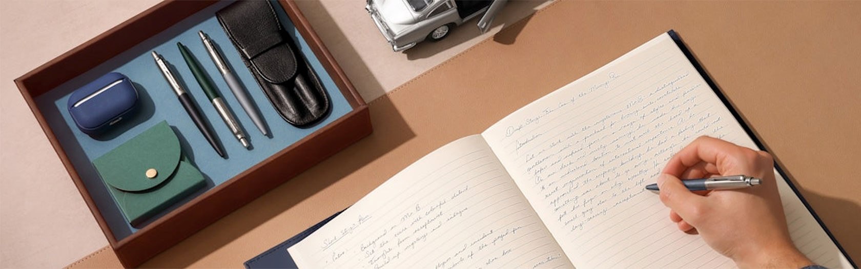 Parker Jotter Edelstahl Kugelschreiber mit Logo bedrucken - Banner 