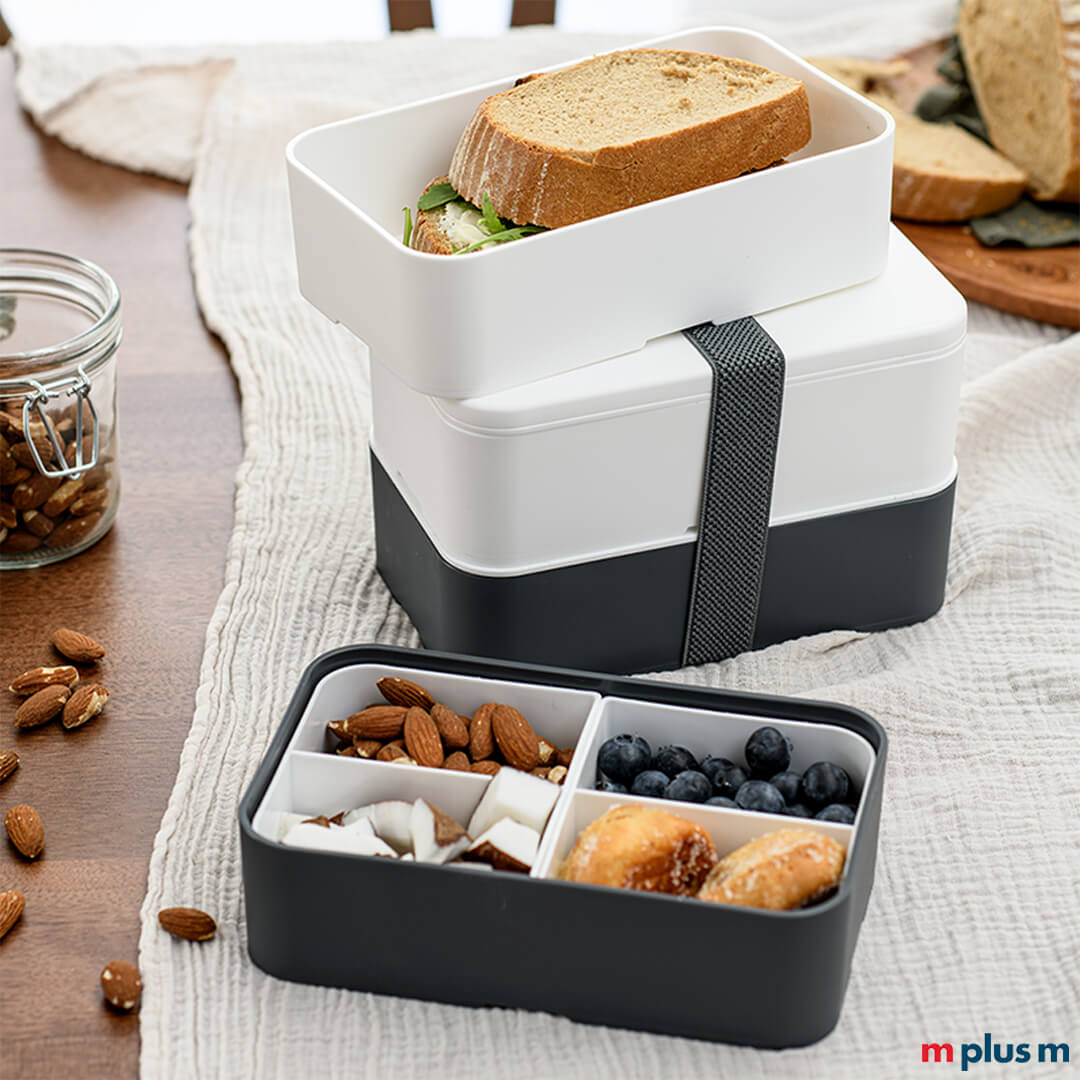 Miyo Brotdose mit zwei Fächern für unterwegs