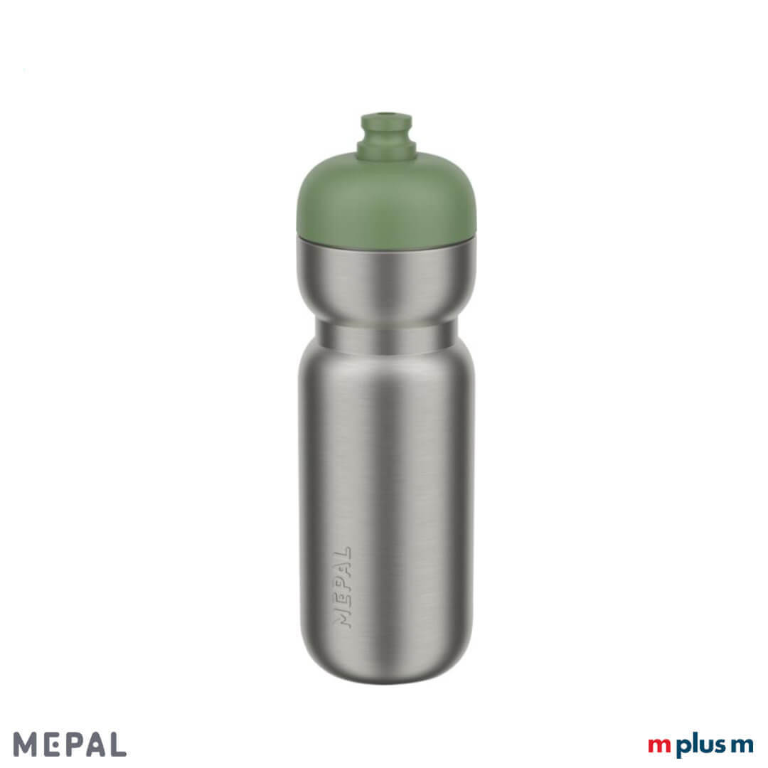 Mepal Edelstahl Sportflasche Pull 800 Grün mit Logo bedrucken